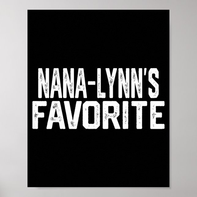 Póster Nana-lynn’s Favorite Funny Grandparent Granhild Vi (Frente)