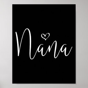 Póster Nana para mujeres abuela Navidad Día de la Madre G