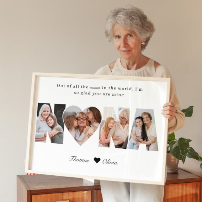 Póster Nana Photo Collage Grandma Keepsake from Grandkids (Subido por el creador)