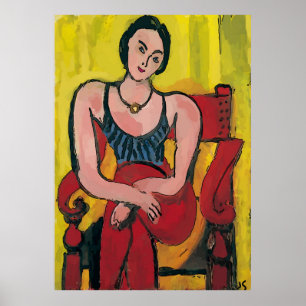 Póster Nancy En La Silla Roja 3