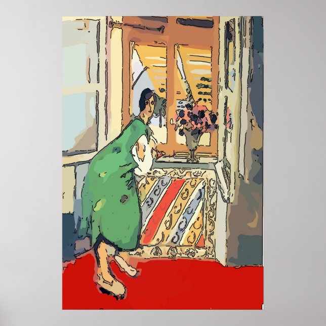 Póster Nancy en la ventana de Destin (Frente)