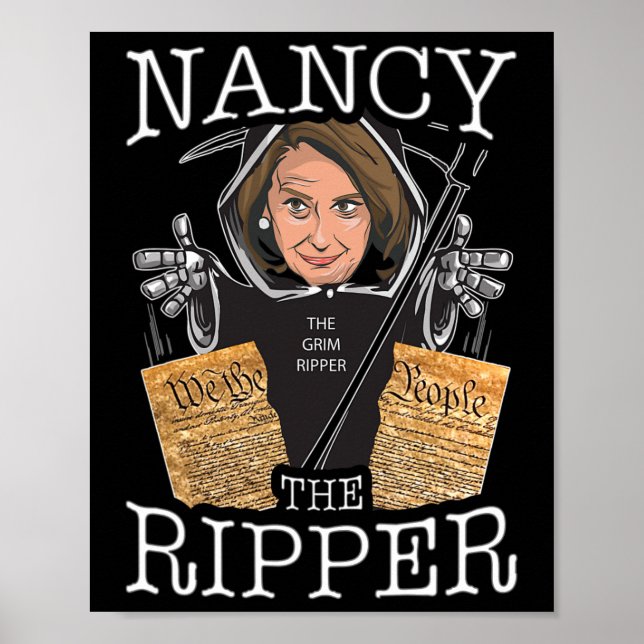 Póster Nancy La Pelosi Destripadora Desgarra La Constituc (Frente)