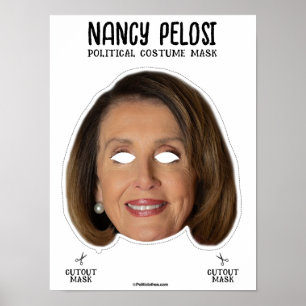 Póster Nancy Pelosi Costume Máscara