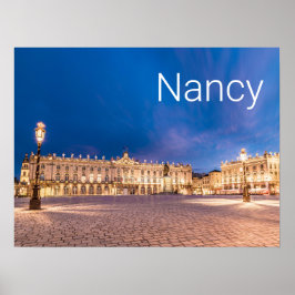 Póster Nancy Place Stanislas Grand Est France Sunset