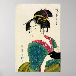 Póster Naniwaya Okita Geisha