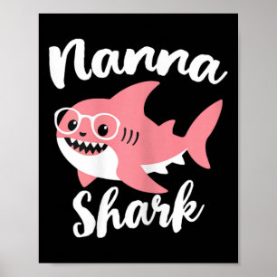 Póster Nanna Shark: El día de la abuela de la madre