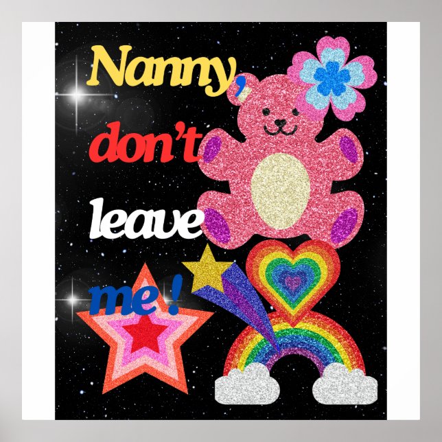 Póster Nanny, ¡no me dejes! (Frente)