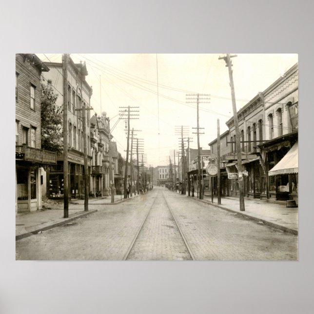 Póster Nanticoke principal Pa. 1906 (Frente)