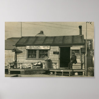 Póster Nantucket Bon-Ton Fish Market