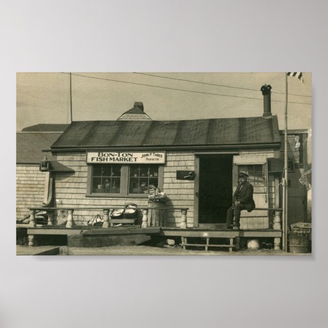 Póster Nantucket Bon-Ton Fish Market (Frente)