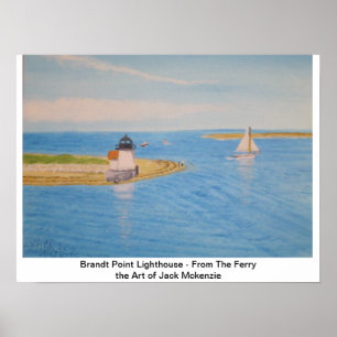 Póster Nantucket Lighthouse II - A View From the Ferry