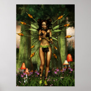 Póster Naomi Enchanted Forest Fairy Poster