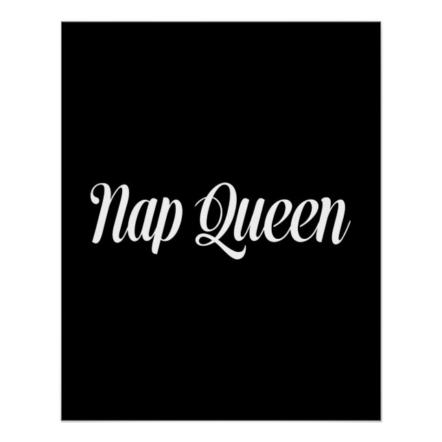 Póster Nap Queen Typography (Anverso)