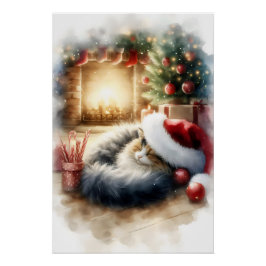 Póster Napa de gato de vacaciones