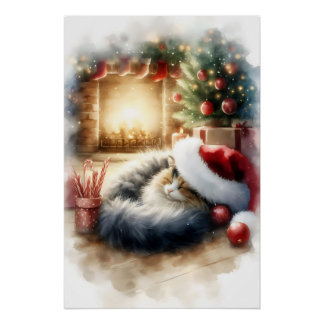 Póster Napa de gato de vacaciones