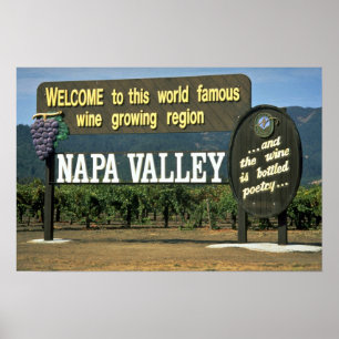 Póster Napa Valley, California, los E.E.U.U.