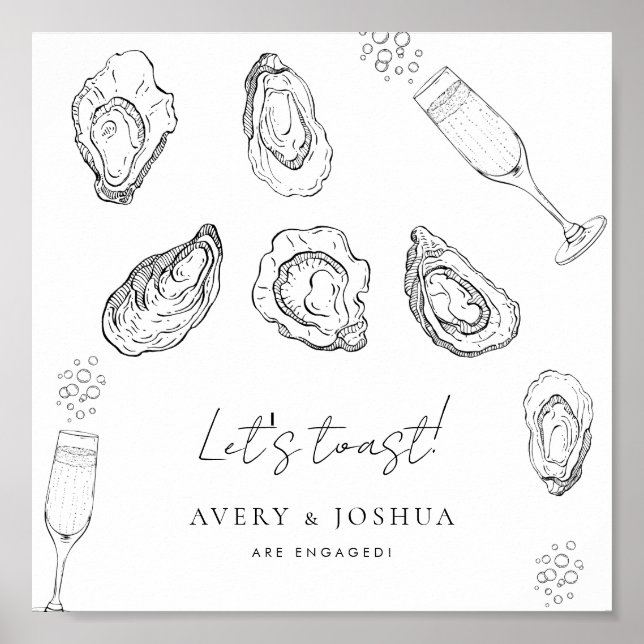 Póster Napkins Oysters (Frente)