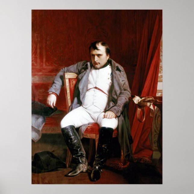 Póster 'Napoleón Abdicando a Fountainbleu' (Frente)