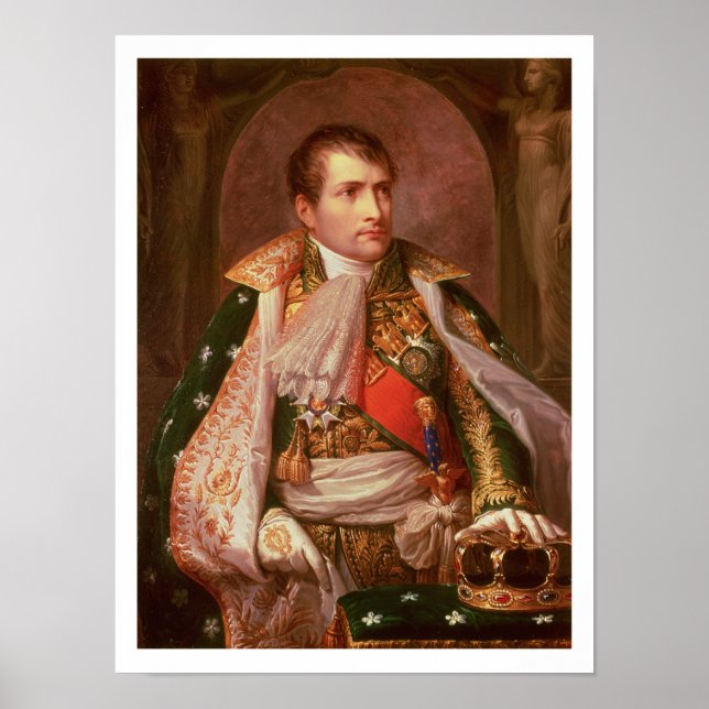 Póster Napoleón Bonaparte (1769-1821), como rey de Italia (Frente)