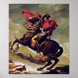 Póster Napoleón Bonaparte a caballo