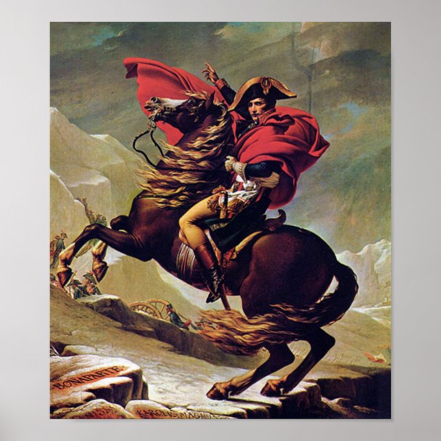 Póster Napoleón Bonaparte a caballo (Frente)
