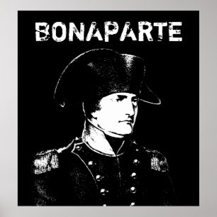 Póster Napoleon Bonaparte -- Blanco y negro