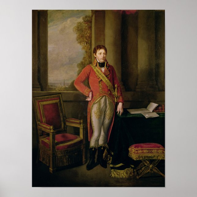 Póster Napoleón Bonaparte como primer cónsul, 1799-1805 (Frente)