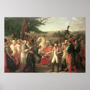 Póster Napoleon Bonaparte que recibe las llaves