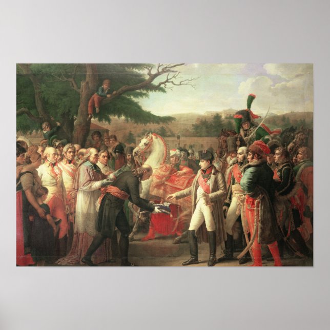 Póster Napoleón Bonaparte recibe las llaves (Frente)