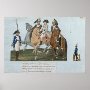 Póster Napoleon Bonaparte y el centinela de Varsovian