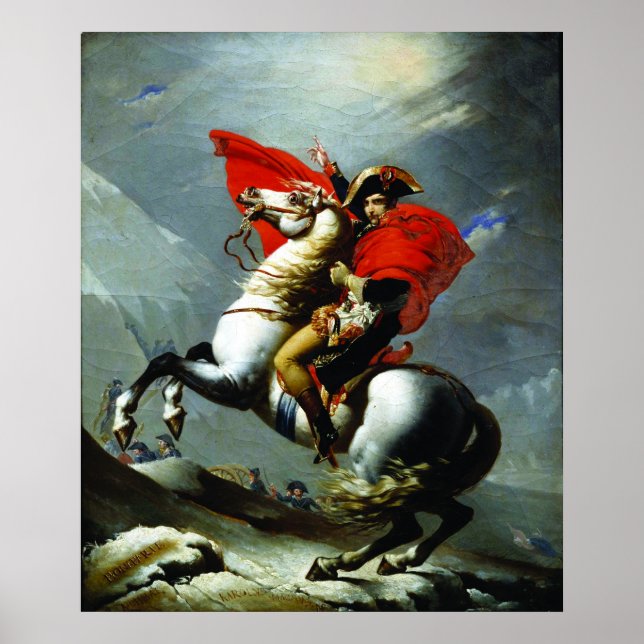 Póster Napoleon Crossing the Alps (Frente)