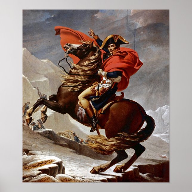 Póster Napoleon Crossing the Alps (Frente)