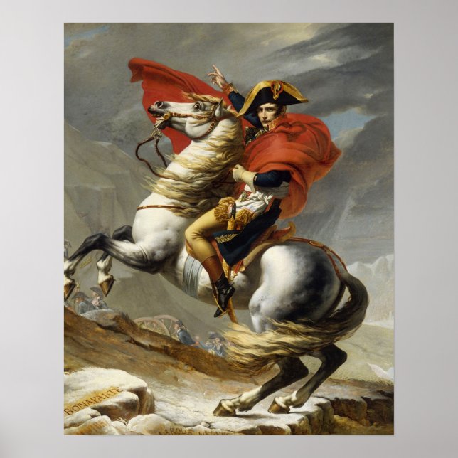 Póster Napoleón cruzando el Gran Paso de San Bernardo (Frente)