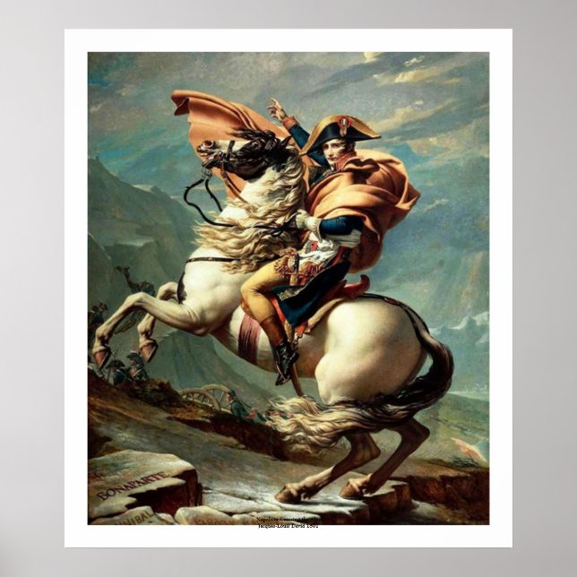 Póster Napoleón cruzando los Alpes (Frente)
