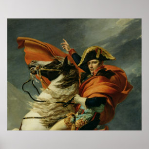 Póster Napoleón cruzando los Alpes