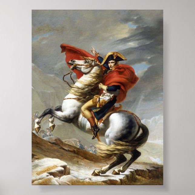 Póster Napoleón cruzando los Alpes (Frente)