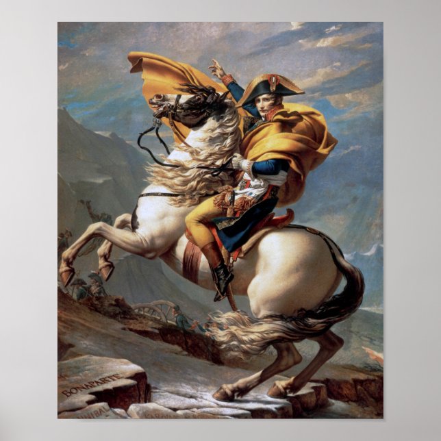 Póster Napoleón cruzando los Alpes, Jacques-Louis David (Frente)