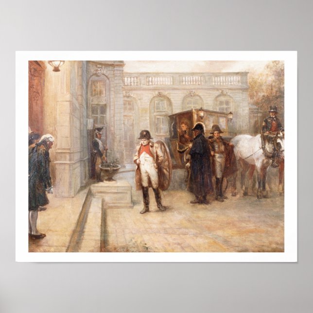 Póster Napoleón después de Waterloo (aceite sobre lienzo) (Frente)