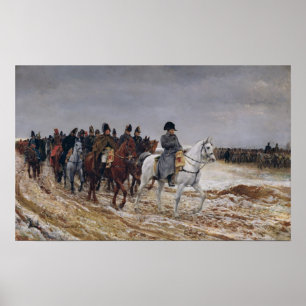Póster Napoleon en campaña en 1814, 1864