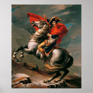 Póster Napoleón en el paso de San Bernardo