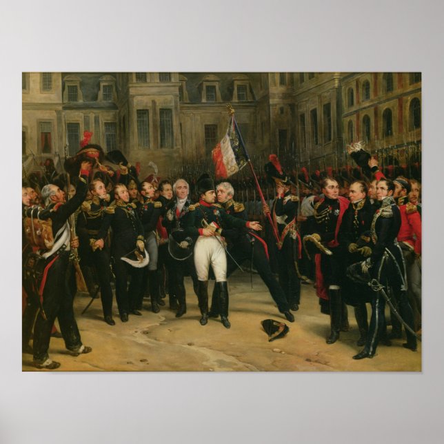 Póster Napoleón I despidiendo al Imperio (Frente)