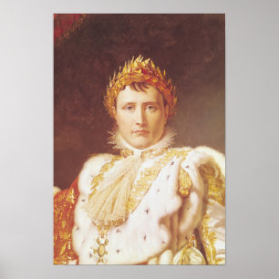 Póster Napoleón I en Coronation Robes, c.1804