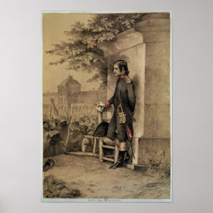 Póster Napoleon I en el cerco del Tuileries