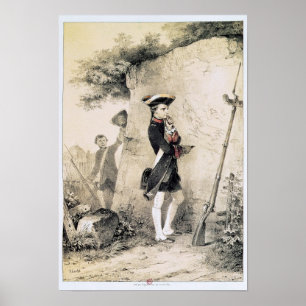 Póster Napoleón I en la Escuela Militar