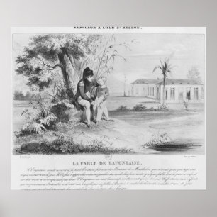 Póster Napoleón I en la isla de Santa Elena