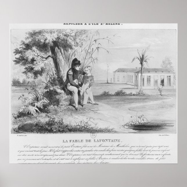 Póster Napoleón I en la isla de Santa Elena (Frente)