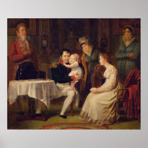 Póster Napoleón I Marie Louise y el Rey de Roma