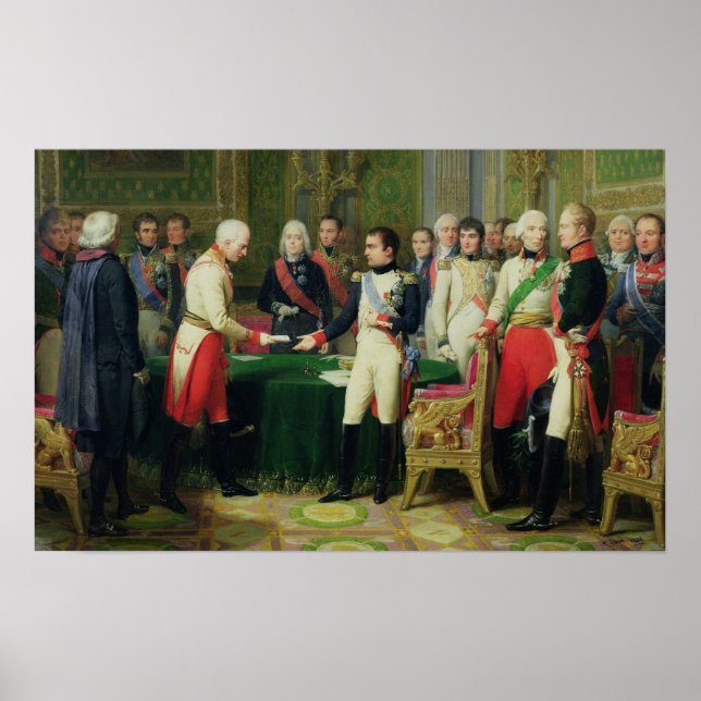 Póster Napoleón I Recibiendo al Barón Vincent (Frente)