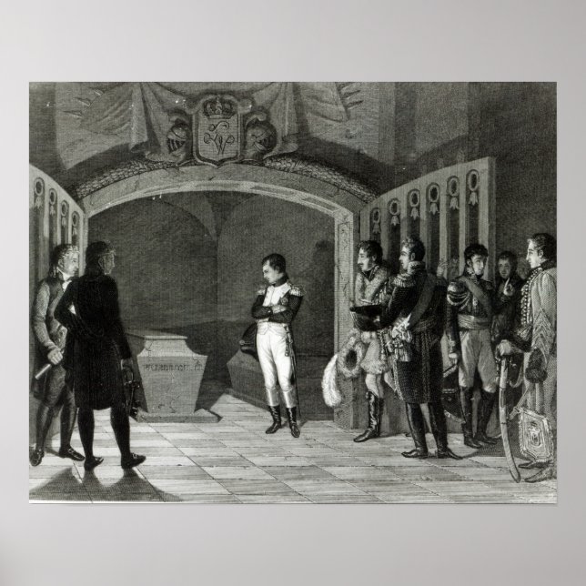 Póster Napoleón Meditando antes de la Tumba (Frente)