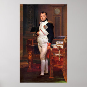 Póster Napoleon que presenta en su estudio